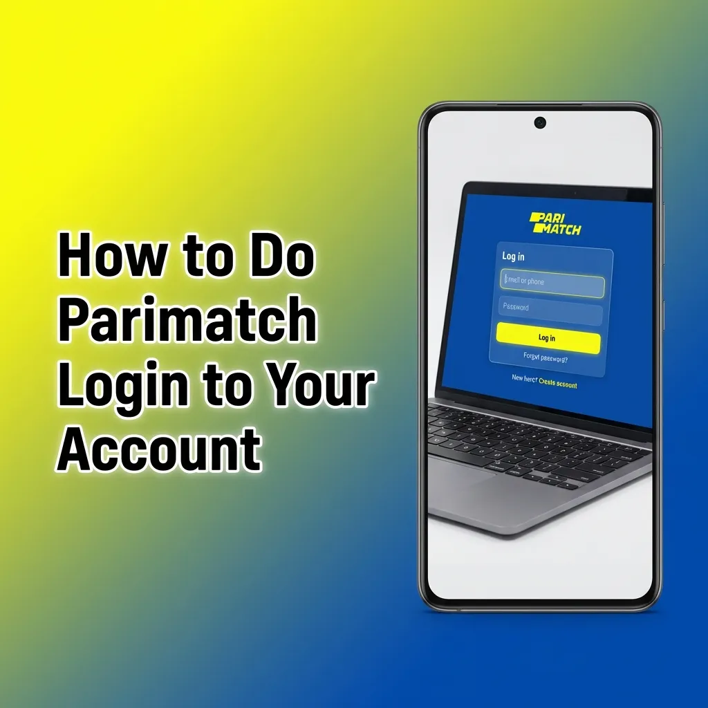 User on Parimatch website entering email and password in login form on screen, with betting options visible in background
