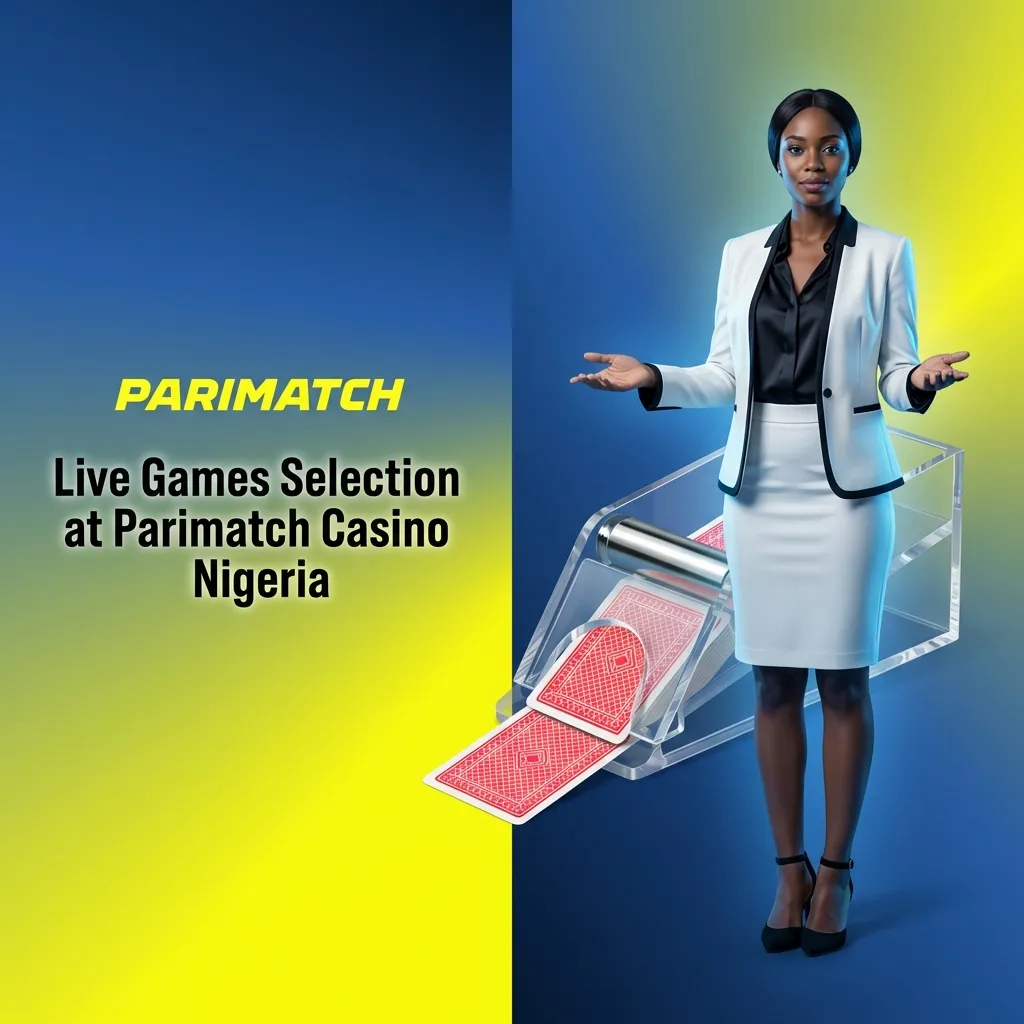 Live Parimatch Nigeria casino lobby showing roulette, blackjack, baccarat, poker and TV game tables with live dealers