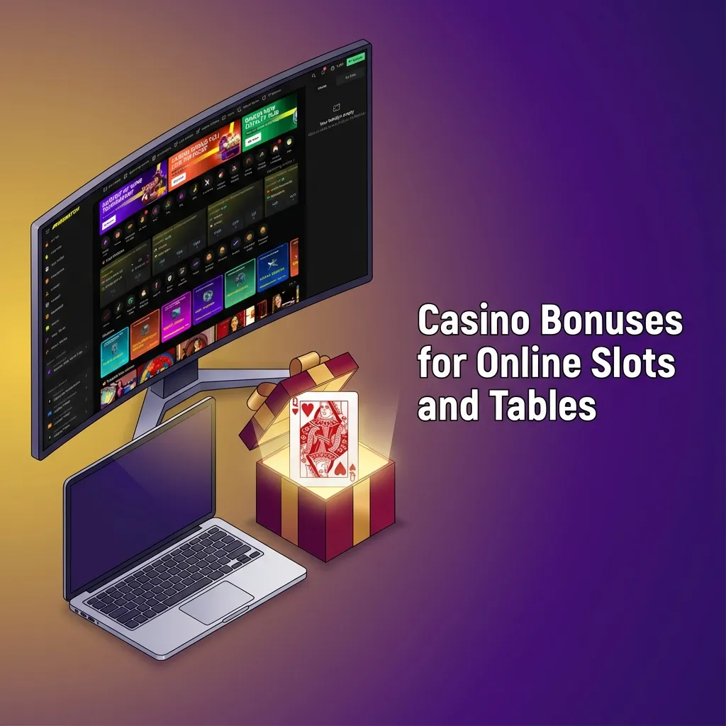 Graphic showing Nigerian online casino bonuses: deposit match, free spins, cashback, and live table offers in NGN