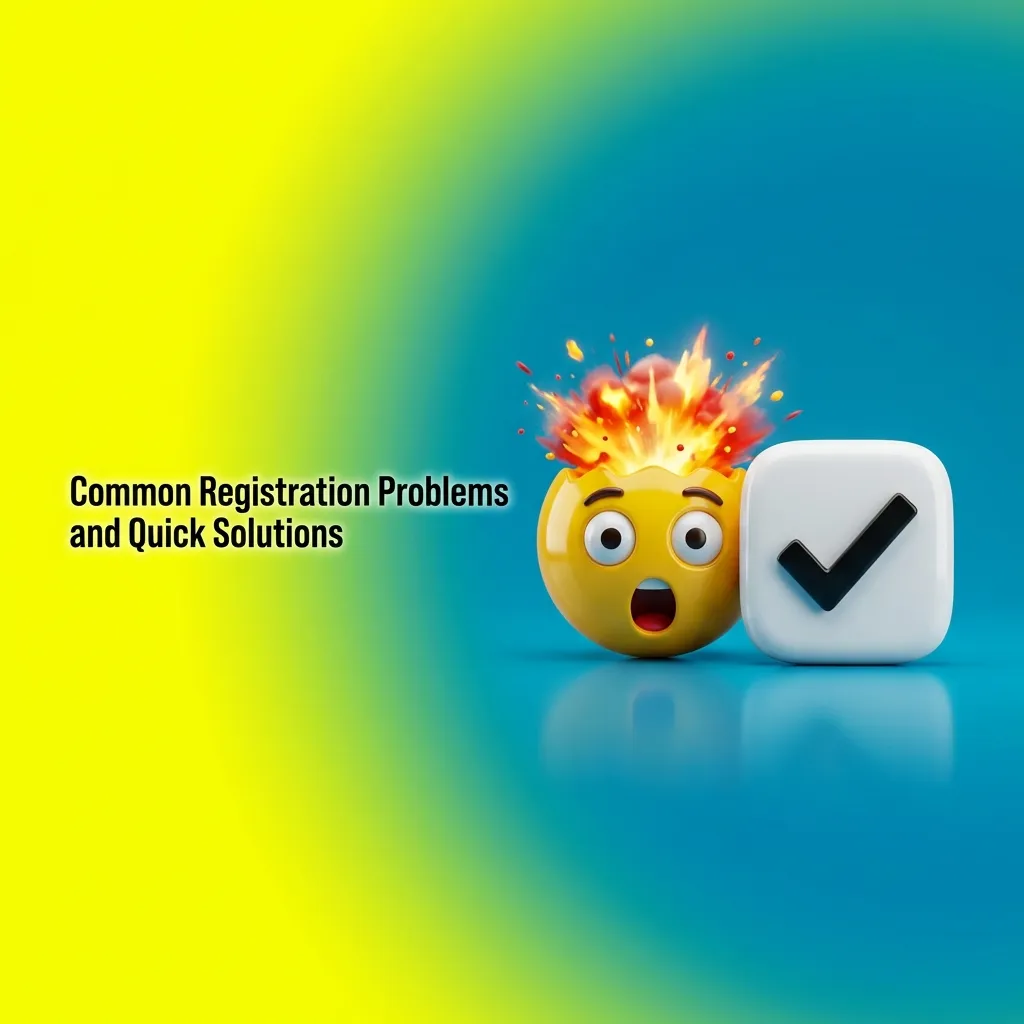 Infographic listing common Parimatch Nigeria registration issues with brief troubleshooting tips for each problem.