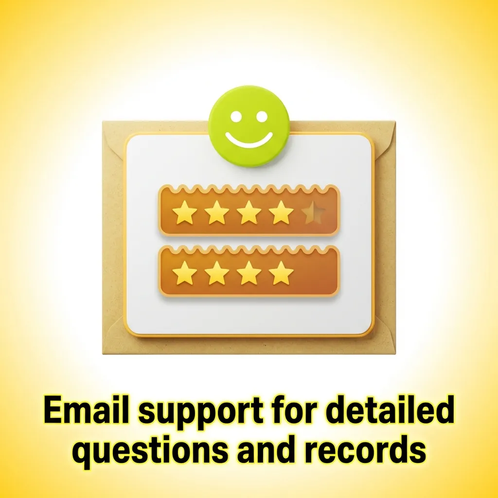 Illustration of an email to customer support with attached documents and detailed account information for verification.