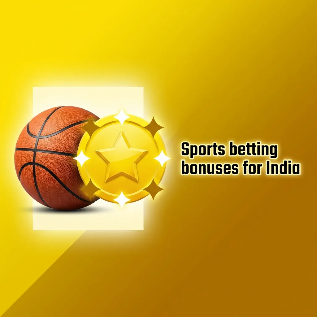 Banner showing Indian sports betting bonuses for cricket, football, esports, with welcome offer, free bets and acca boost details