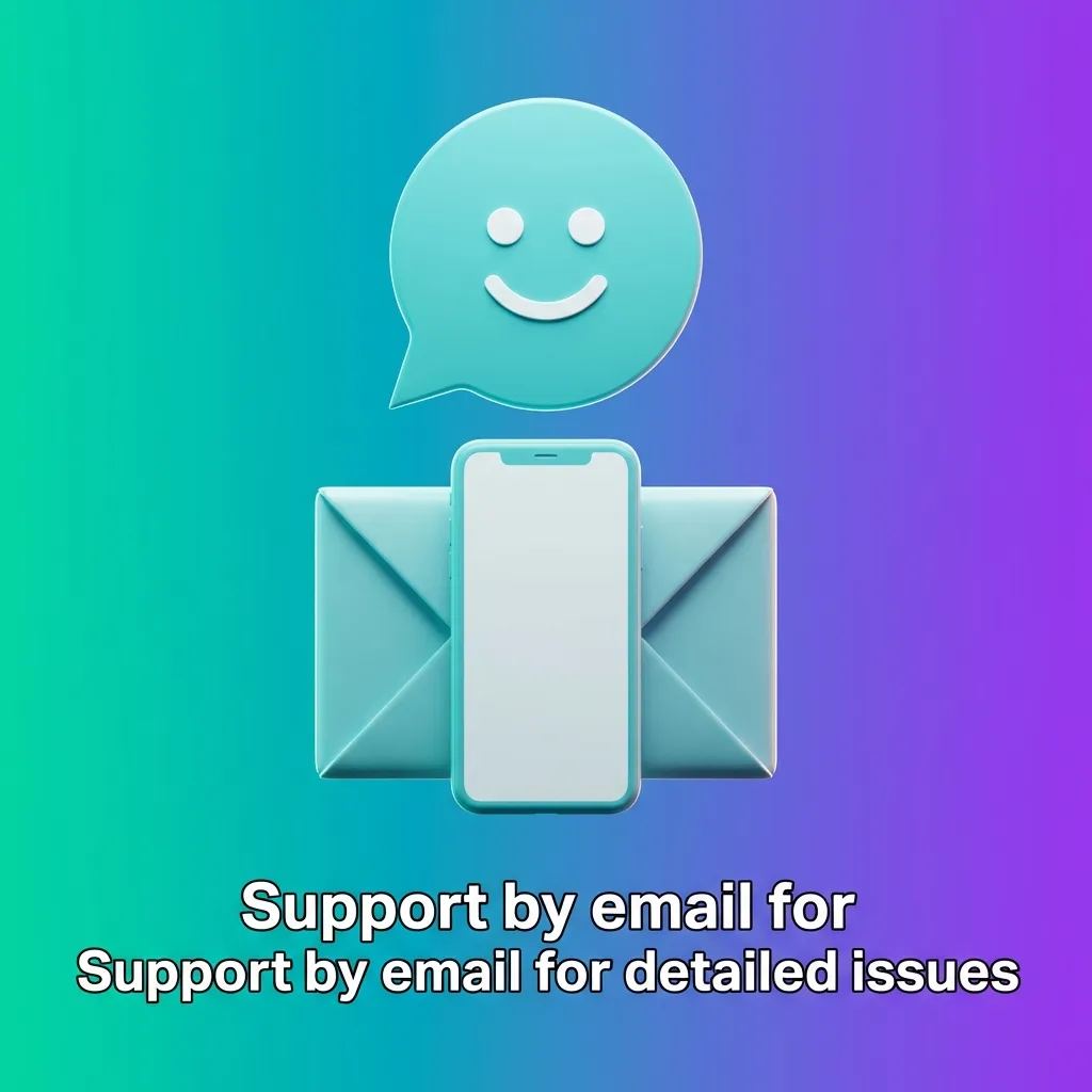Illustration of a user writing a detailed support email with attachments like documents and screenshots on a computer screen