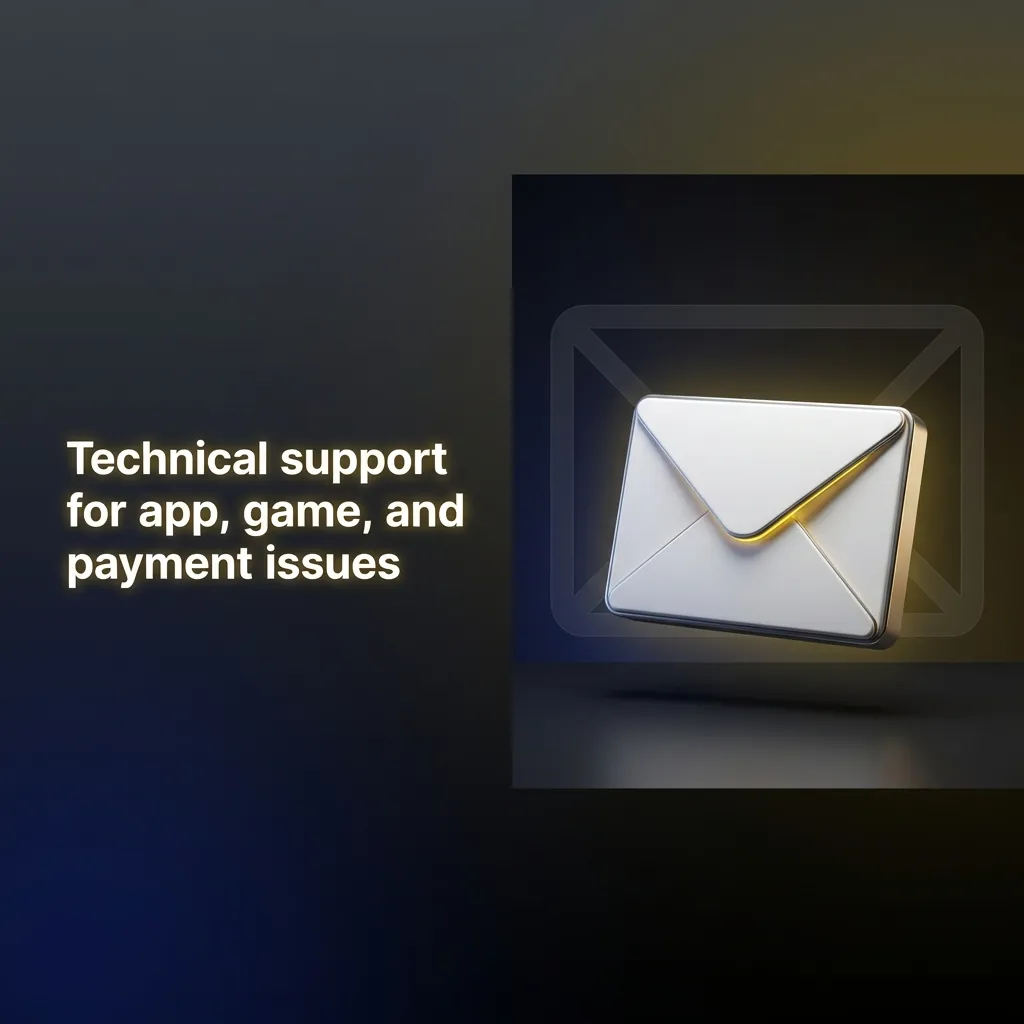 Illustration of technical support for app, game, login, and payment issues with multiple digital devices and chat help