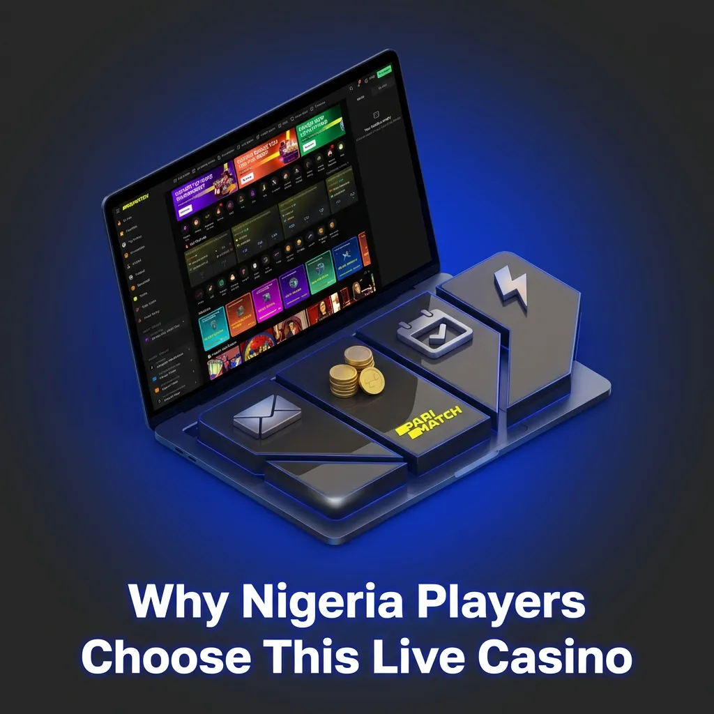 Nigerian player on phone using live casino app with real dealer video, naira payments, and multiple table games visible