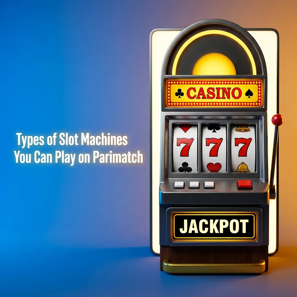 Parimatch casino interface showing various slot machine types: classic, video, Megaways, jackpots, and crash games