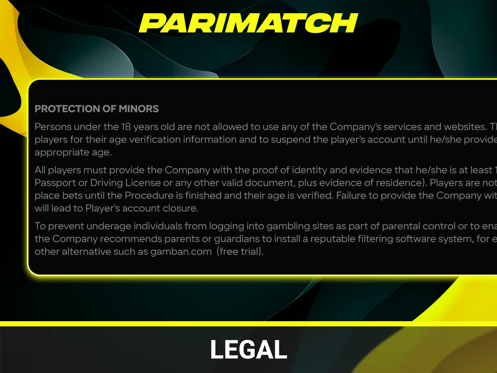 Verify why Parimatch is legit and legal.
